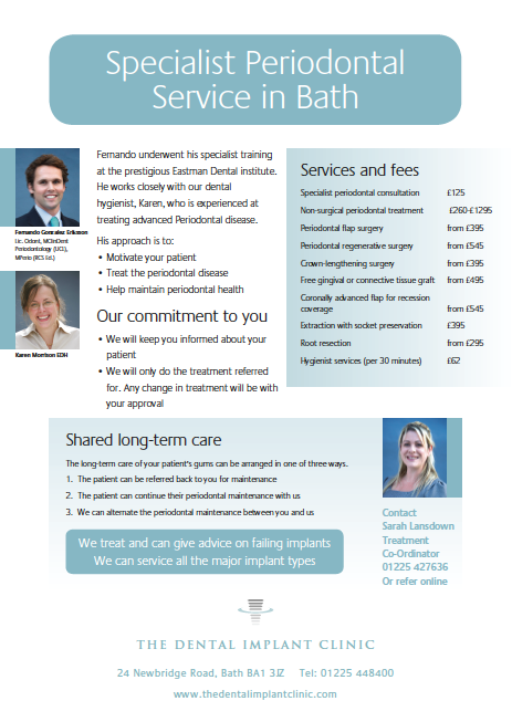 New Periodontal Referral Service