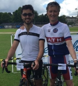 Jonathan Schofield completes 80 mile sportive